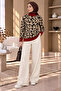 Leopard Patterned Turtleneck Knit Sweater - 2