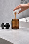 Dirty Hand Soap Dispenser - Amber Glass Soap Dispenser with Wrist Press - Liquid Soap Dispenser with Wide Press Pump - 4