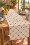 Bonjour Monsieur Colorful Heart and Polka Dot Patterned Modern Decorative Table Runner |   Retro & Stylish Table Decor - 6