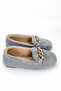 Soft Plush Stoned Lightweight Women's Slippers Ballerina Plush Shoes - 6