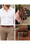 Genuine Leather Men's Belt 100% Real Leather - 4