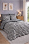 Double Sided Welsoft Quilt Sleeping Set 195X215 cm |   100% Silicone Filled |   4 Pillowcases |   Sheets - 2