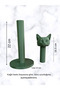 Black Adjustable Paper Towel Holder & Napkin Holder with Cat Figure – Decorative Figurine - 2