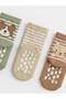 Quality Pieces from Çelebi Store: Animal Figured and Striped Baby Boy Socks, 3-Piece Set - 3