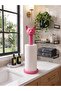 Pink Adjustable Paper Towel Holder & Napkin Holder with Cat Figure – Decorative Figurine - 4