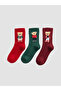 Alita City Lcw Dream Red Printed 3-Pack Women's Socks with a Difference