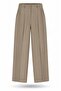 Mink Front-Stitched Tencel Trousers 00206