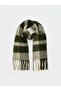 Rmz Gi̇yi̇m Farki̇yla Checkered Embroidered Women's Scarf - 2