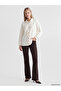 Two Mt Shop Quality Natuvera Ecru Interlock Plain Loose & Baggy Women's Shirt Jacket - 2