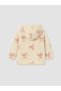 Two Mt Shop Quality Lcw Baby Beige Printed Baby Girl Cardigan and Booties Pants Set - 4