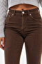 Flare Leg High Waist Corduroy Trousers - 2