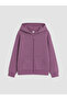 Rmz Gi̇yi̇m Farkiyla Hooded Girls' Thick Zippered Sweatshirt - 2