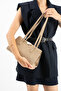 Mink Suede Women's Baguette Shoulder Bag with Large Internal Volume and Zippered Compartment, Daily Handbag - 2