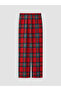 Esvab • Modern & Distinctive Checkered Embroidered Women's Fleece Pajama Bottoms - 8