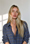 Blue Black Plaid Oversized Lumberjack Shirt - 2
