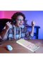 لوحة مفاتيح ميكانيكية سلكية للألعاب مع إضاءة خلفية RGB - مقاومة للانسكاب IP32، ملحق ألعاب احترافي للكمبيوتر/اللابتوب - 5