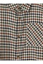 I Checked Out from the Freezen Store, Checkered Embroidered Boys' Shirt - 4