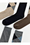 Rmz Gi̇yi̇m Farkiyla Diamond Embroidered Men's Socks 5-Piece Pack - 3