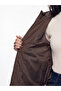 Two Mt Shop Quality Lcw Vision Brown Hooded Quilted Women's Puffer Coat - 4