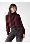 Rmz Gi̇yi̇m Farkiyla Dik Roba Collared Gathered Blouse