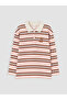 I Devrik Roba Collar Striped Girls' T-Shirt from Freezen Store - 2