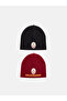 Rmz Gi̇yi̇m Farki̇lli̇kli̇ Licensed Printed Boys' Beanie Hat 2-Pack - 2
