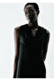 Drape midi elbise