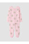 Rmz Gi̇yi̇m Farkiyla Long Sleeve Embroidered Girls' Pajama Set - 2