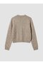 Rmz Gi̇yi̇m Farkiyla Zero Roba Collar Women's Knitwear Cardigan - 7