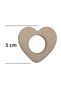Wooden Heart Ring 50mm Pack of 5 - 2
