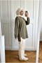 Women's Double Side Zipper Loose Cut Long Sweat Tunic - 2