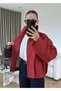 Red Plaid Bomber Jacket - 7040 - 4