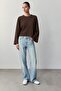 Brown Basic Long Sleeve T-Shirt 5203 - 2