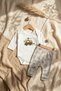 Baby Boy 100% Cotton Car Cream Patterned 2-Piece Set - Long Sleeve Bodysuit and Stretchy Pants Set - 2