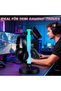 Headphone Stand with 17 Light Modes, Gaming Controller Holder with Remote Control, PC Gaming Ac - 3