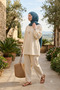 Aya Series Plain Aya Thin Cotton Petrol Blue - 4