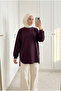 Women's Double Side Zipper Loose Cut Long Sweat Tunic - 3