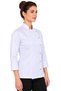 Alpaca Fabric Long Sleeves White and Black Folding Cuff Professional Women's Cook Jacket Chef Uniform - 5