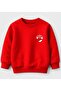 Sweatshirt Small Logo Hanorac for Children Dinamo București – Red Bluză Roșie with Football Print, Unisex