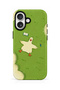 Compatible with iPhone 16 - Comfortable Duck Design, Dual Layer Tough Cover, Glossy Surface Protective Case