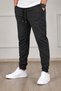 Set of 3 Unisex Rain Pattern Regular Fit Ribbed Leg Black, Gray, Navy Blue, Colored Sweatpants, Sports Sweatpants - 2