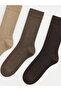Rmz Gi̇yi̇m Farkiyla Men's Sock Socks 3-Pack - 3