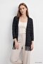 Transparent Cardigan with Ribbon Detail and Tassels - 2