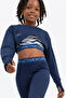 Flow Finger-Interlocking Crop Sweatshirt - 3