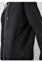 Black Hooded Zip-Up Regular Fit Men's Sweatshirt. - 4
