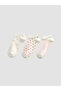 Alita City White Patterned 3-Pack Women's Booties Socks with a Difference