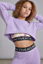 Flow Finger-Interlocking Crop Sweatshirt - 3