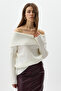 Boat Neck Long Sleeve Sweater