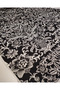 Black with White Flowers Viscose High Proportion Premium Combed Cotton Fabric for T-Shirts & Dresses Width: 180cm - 2