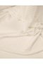 Ecru Thin Draped Cotton Mesh Fabric Blouse & Tunic Top Length: 125cm - 5